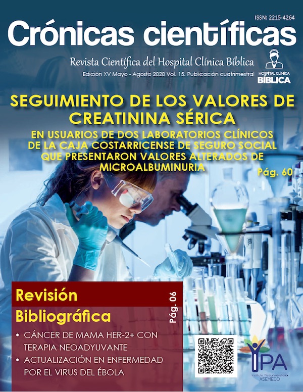 Edición XV Mayo - Agosto 2020 - Revista Crónicas Científicas