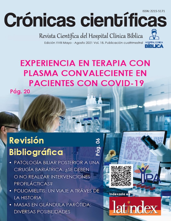 Edición XVIII Mayo - Agosto 2021 - Revista Crónicas Científicas