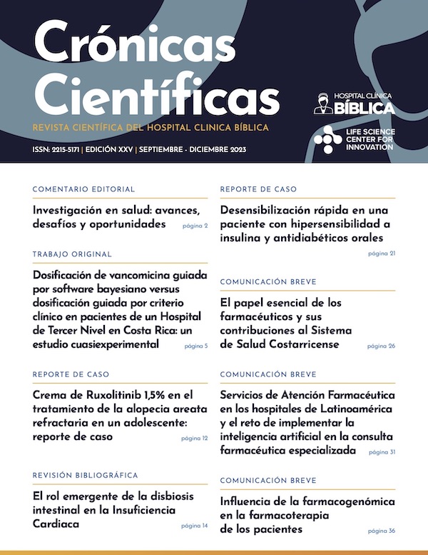 Edición XXV Setiembre - Diciembre 2023 - Revista Crónicas Científicas