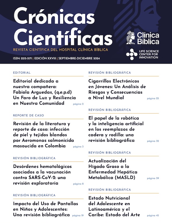 Edición XXVIII Setiembre - Diciembre 2024 - Revista Crónicas Científicas